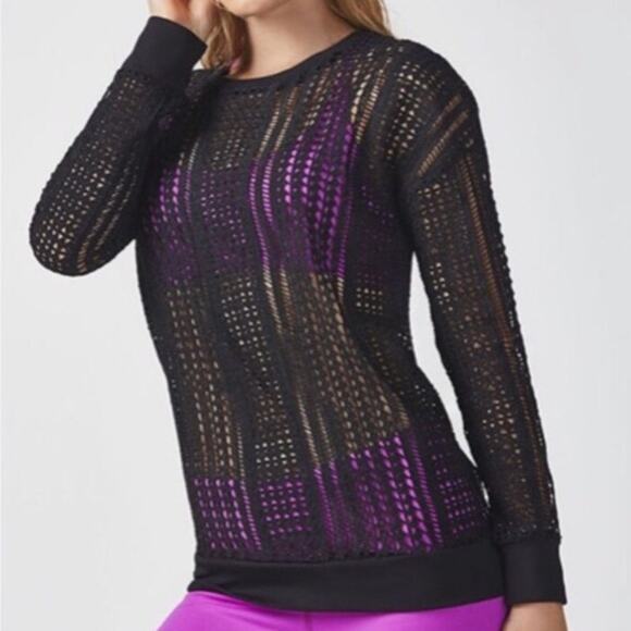 Fabletics Black Sophie Tunic Swim Coverup Size Small - Picture 6 of 9